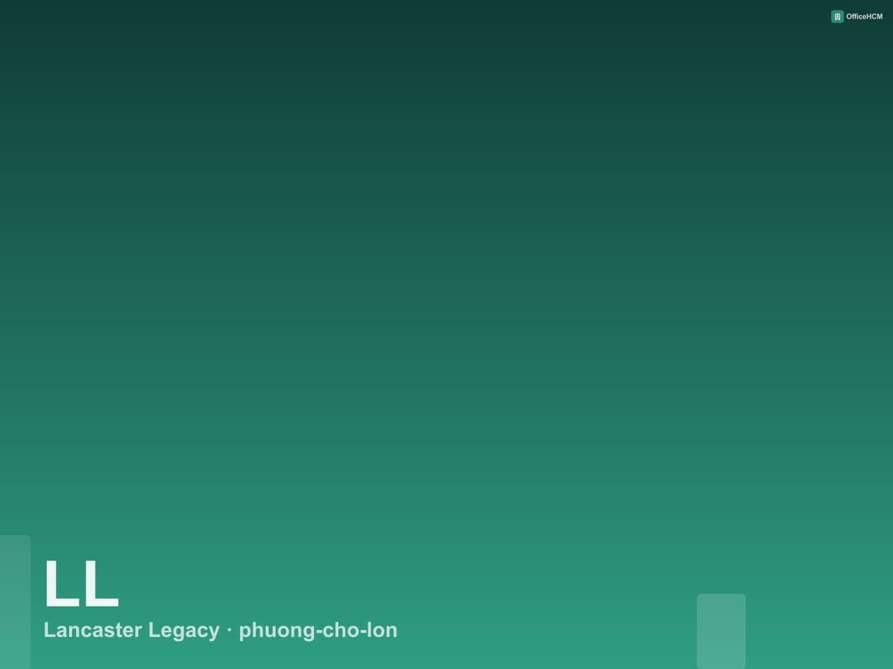 Lancaster Legacy — ảnh 1